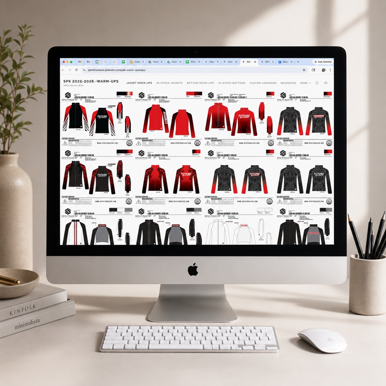 WARM-UP MOCKUP LOOKBOOK